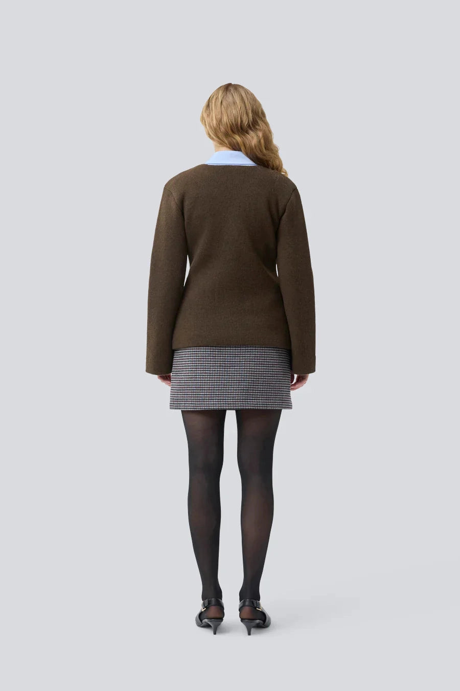 Modström W KlaytonMD Cardigan Dark Coffee