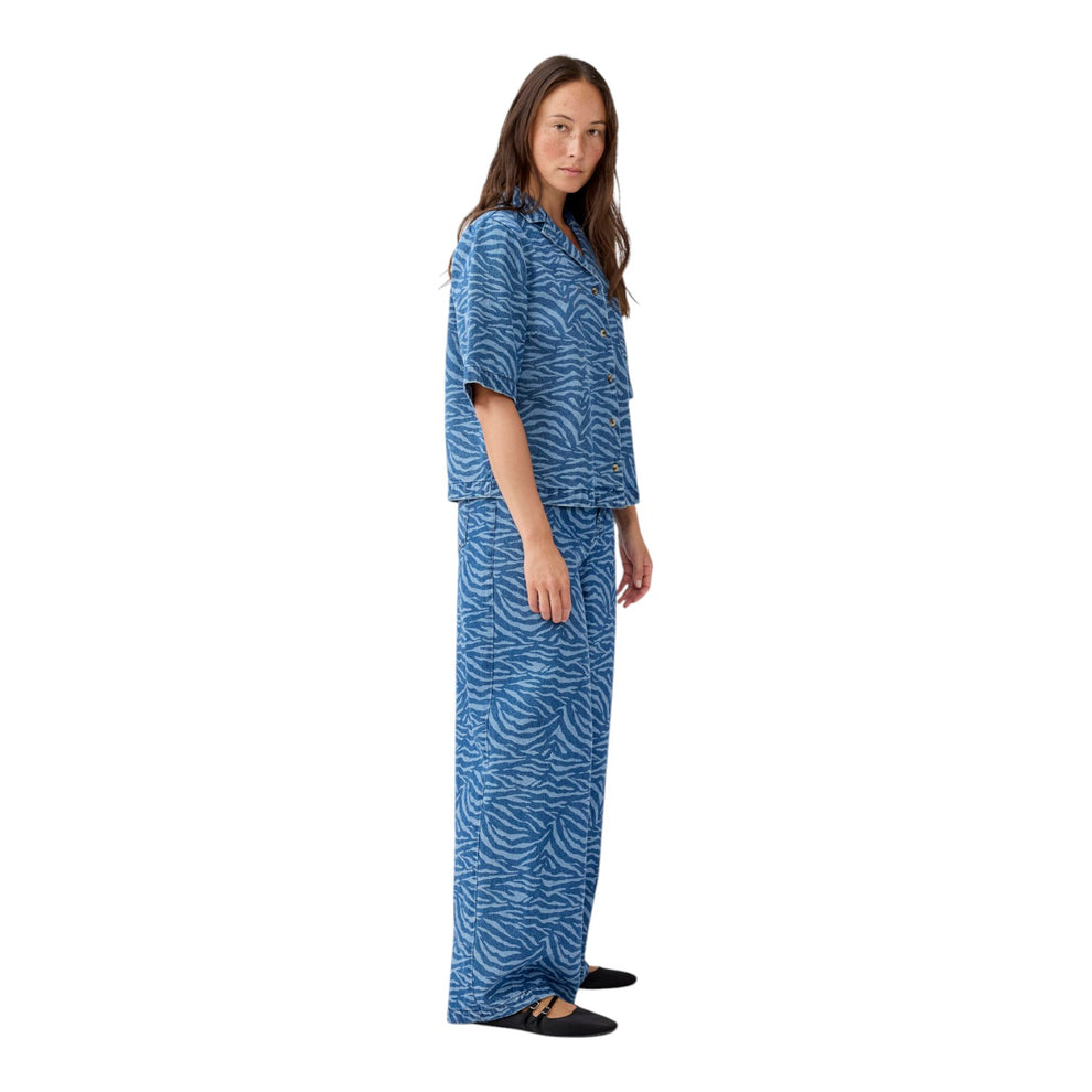 Modström MaseMD Print SS shirt BlueZebra