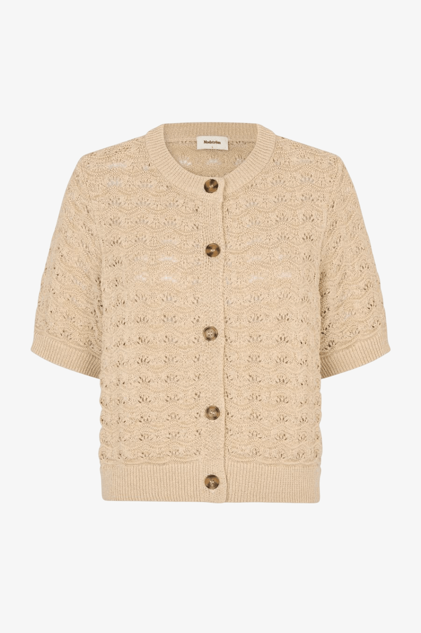 Modström Neppomd cardigan Summer Sand