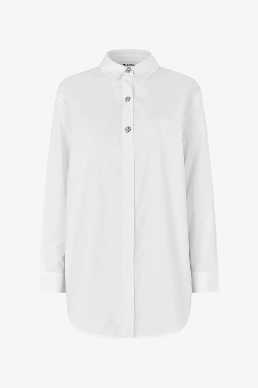 Modström Rowanmd Solid Shirt Soft White