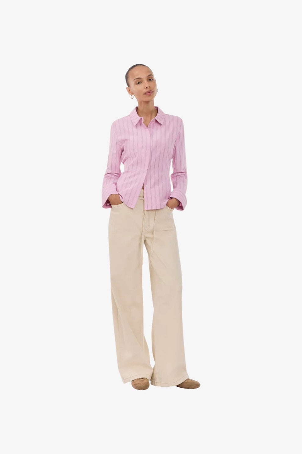 Modström Starleemd Shirt Pink Stripe