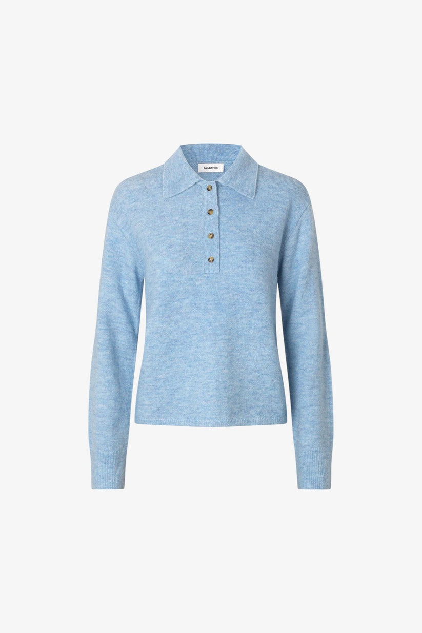 Modström Treemd Cardigang Cashmere Blue