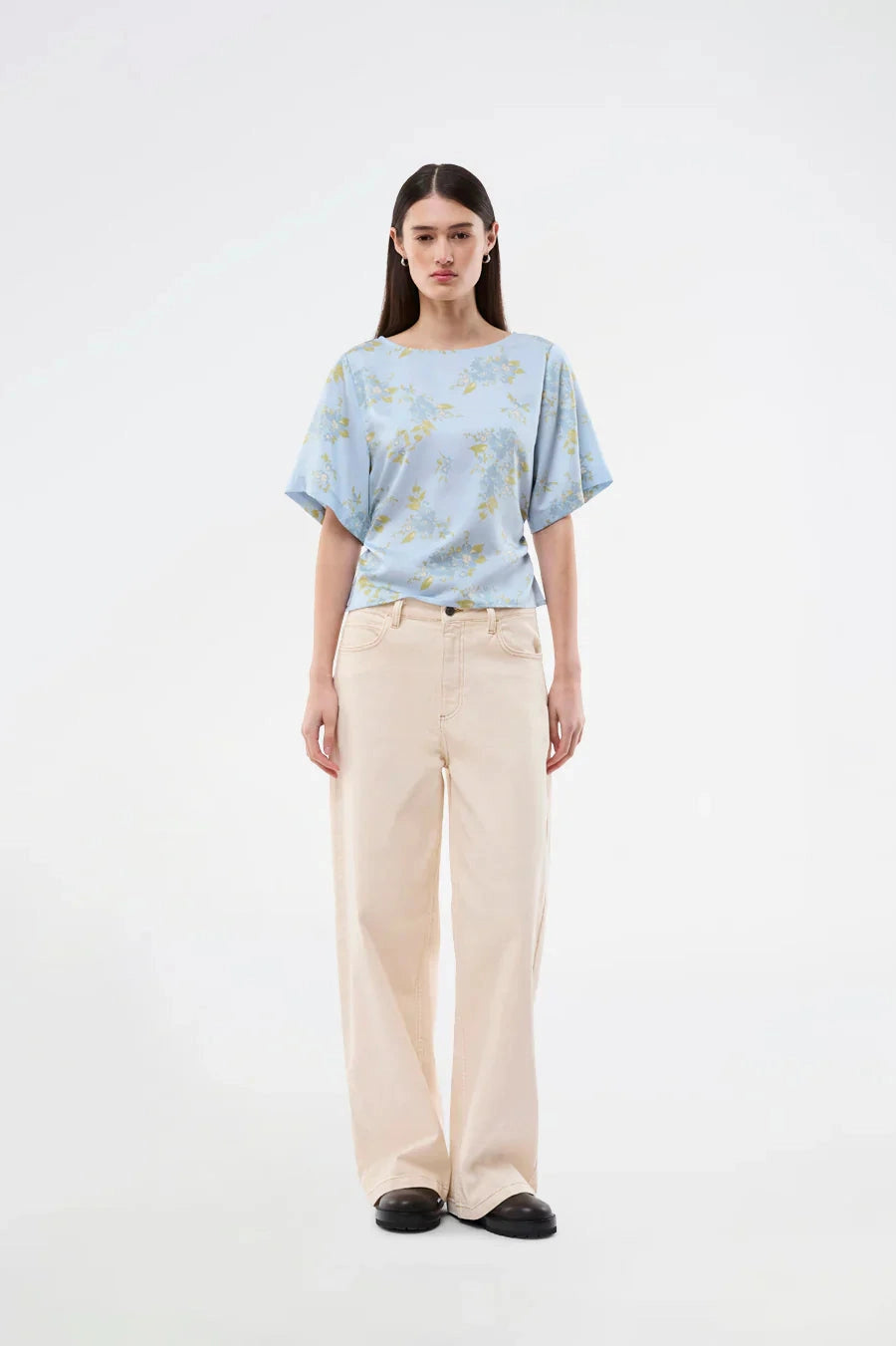 Modström Uttamd SS Print Top Everbloom