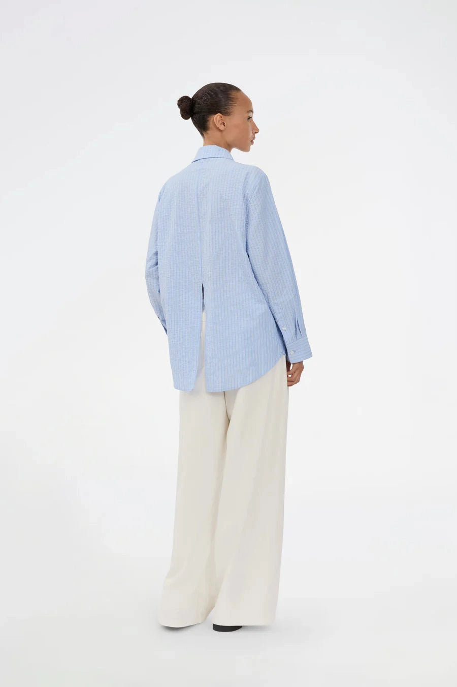 Modström Viggemd Stripe Shirt Blue White Stripe