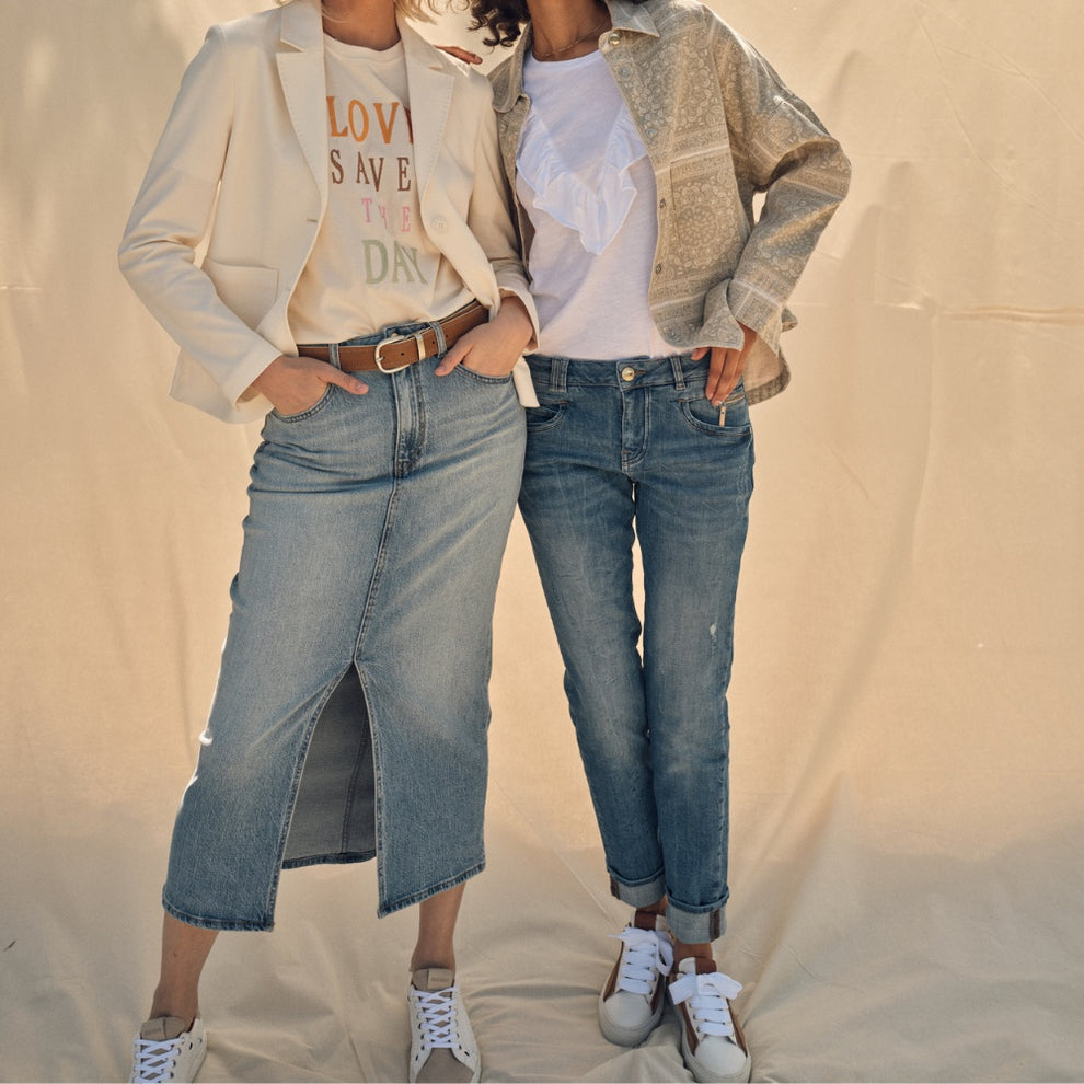 Mos Mosh W Carla Naomi Group Jeans Blue