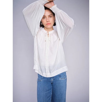 Mos Mosh Marb Sansa Emb Blouse Ecru