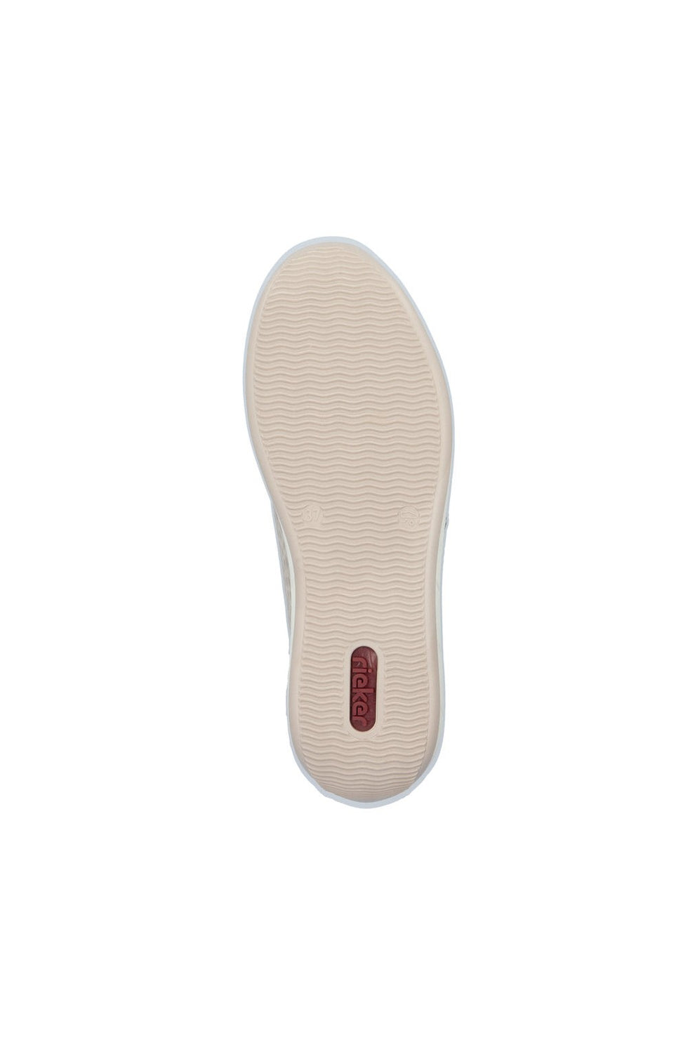 Rieker W Sko m Lynlås og Snøre Beige