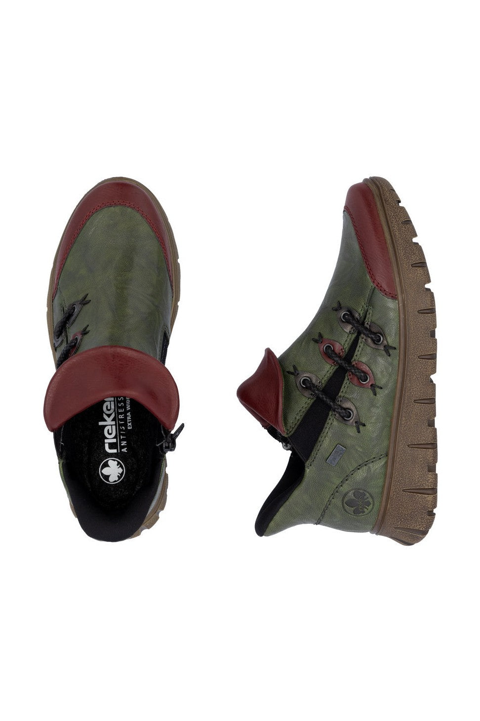 Rieker W Sko Green - N1353-52