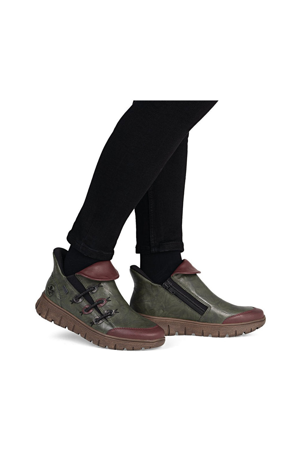 Rieker W Sko Green - N1353-52