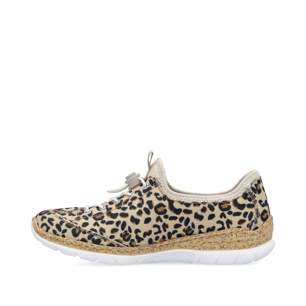 Rieker W Sko Beige Combination - N4263-92