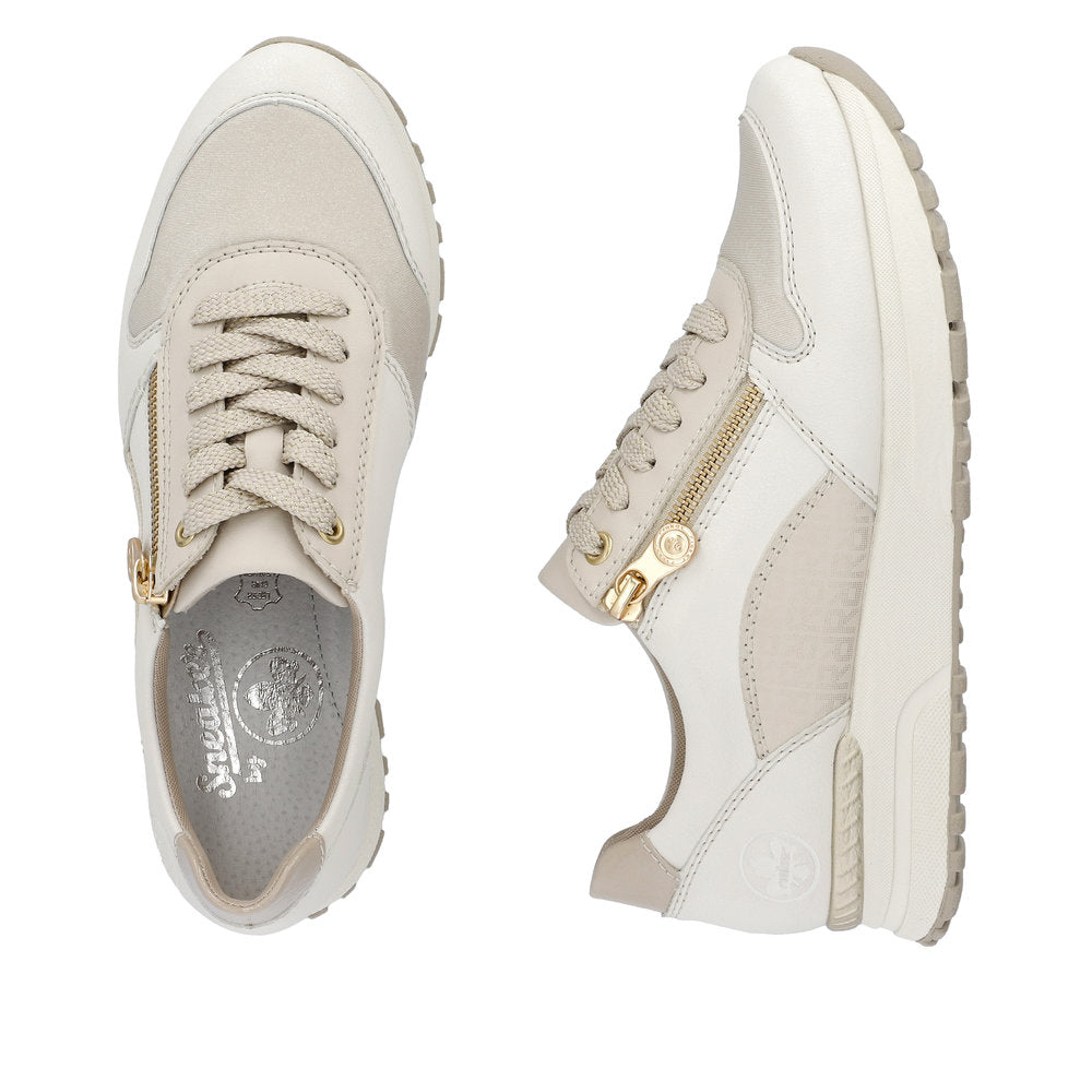 Rieker W Sneaker med Lynlås White Combination