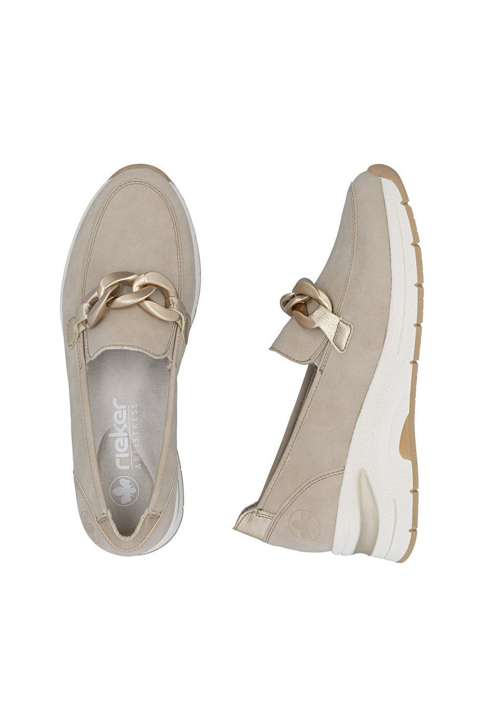 Rieker W Sko Beige - N9350-62