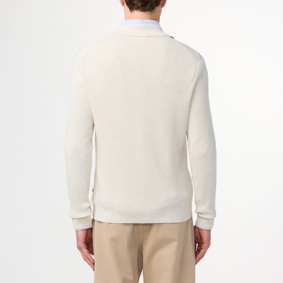 NN07 Hansie LS Zip 6600 Ivory