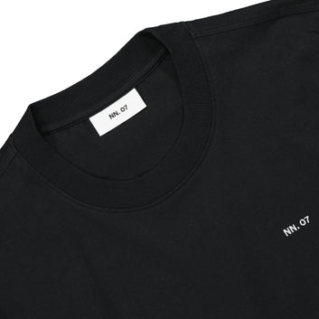 NN07 M Adam EMB T-Shirt 3209 999 Black