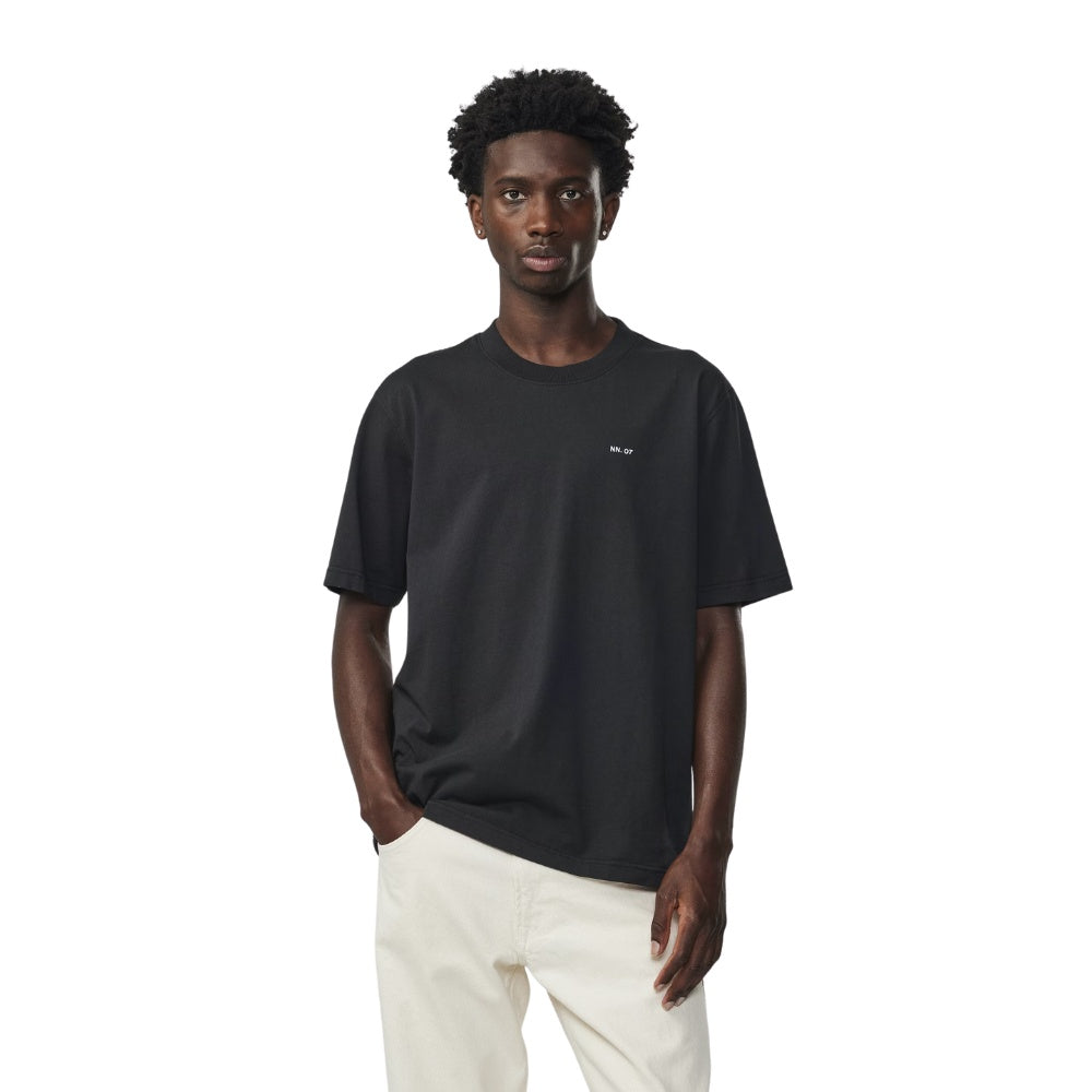NN07 M Adam EMB T-Shirt 3209 999 Black