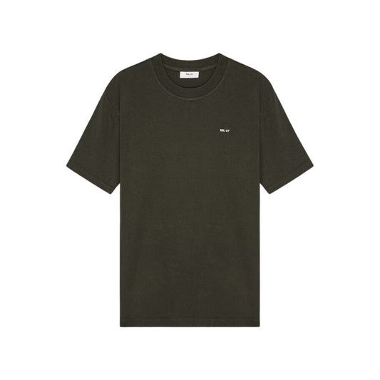 NN07 M Adam EMB T-Shirt 3209 Dark Army