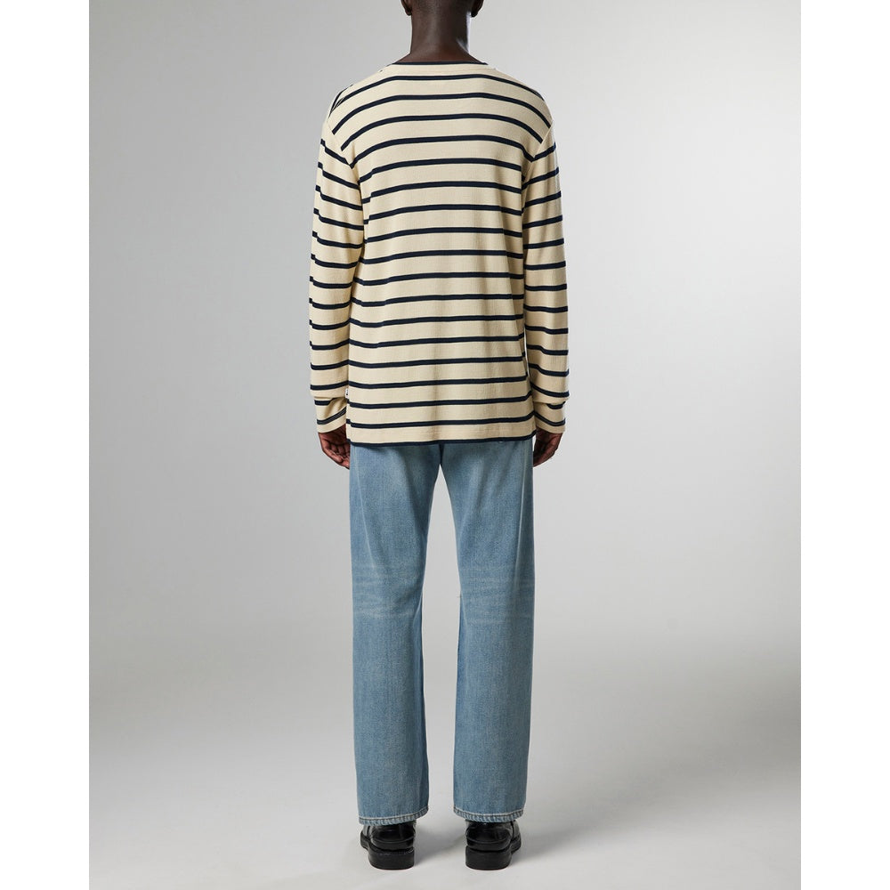 NN07 M Clive 3323 Pullover Blue Stripe