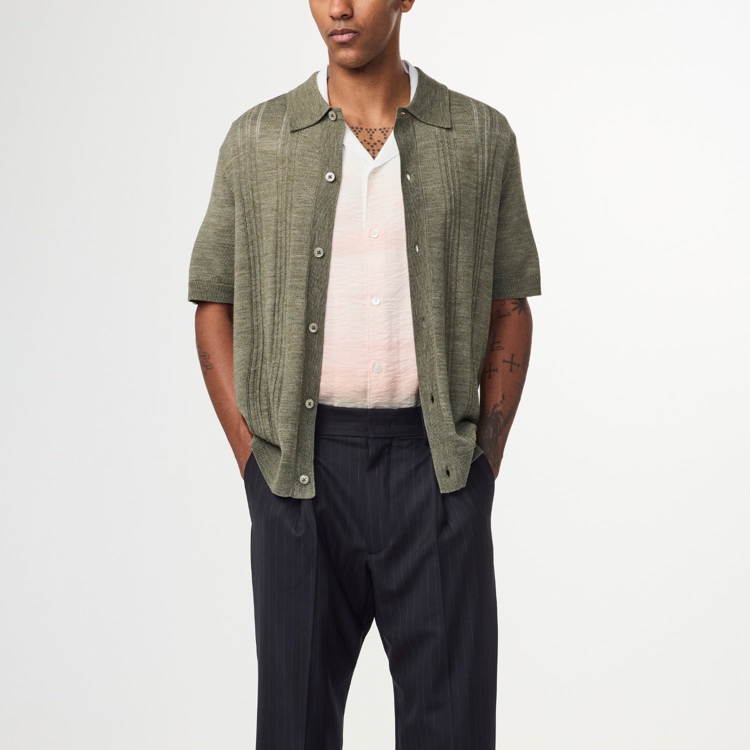 NN07 Thor SS Cardigan 6584 Capers