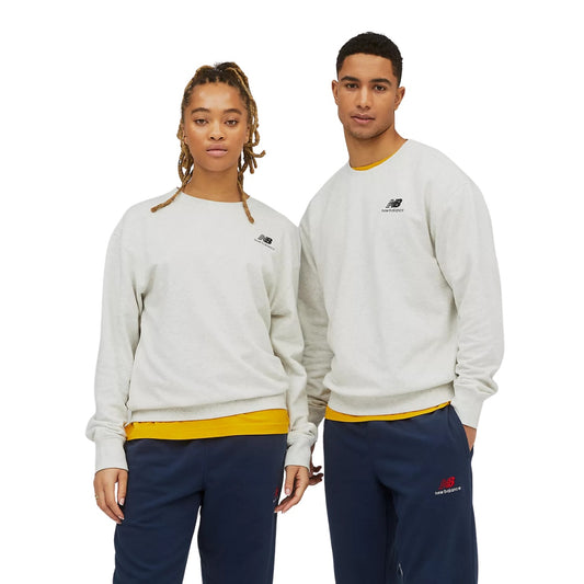 New Balance U Unissential French Terry Crewneck Seasalt Heather