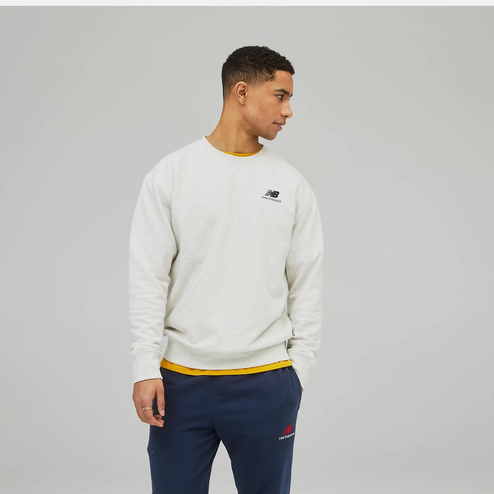 New Balance U Unissential French Terry Crewneck Seasalt Heather