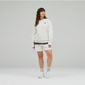 New Balance U Unissential French Terry Crewneck Seasalt Heather