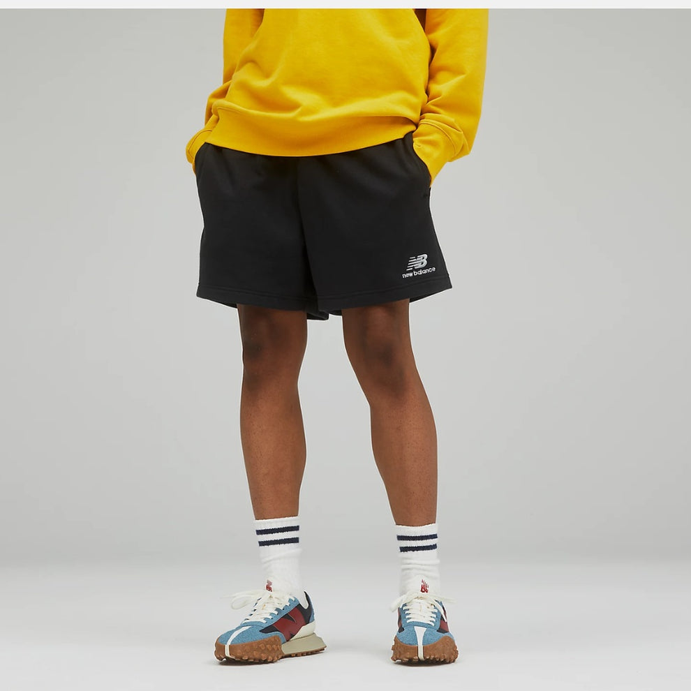 New Balance U Unissentials French Terry Shorts Black