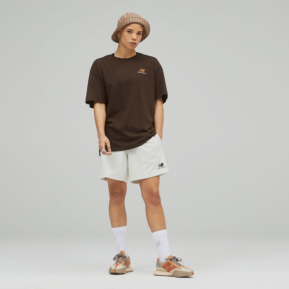 New Balance U Unissentials French Terry Shorts Seasalt Heather