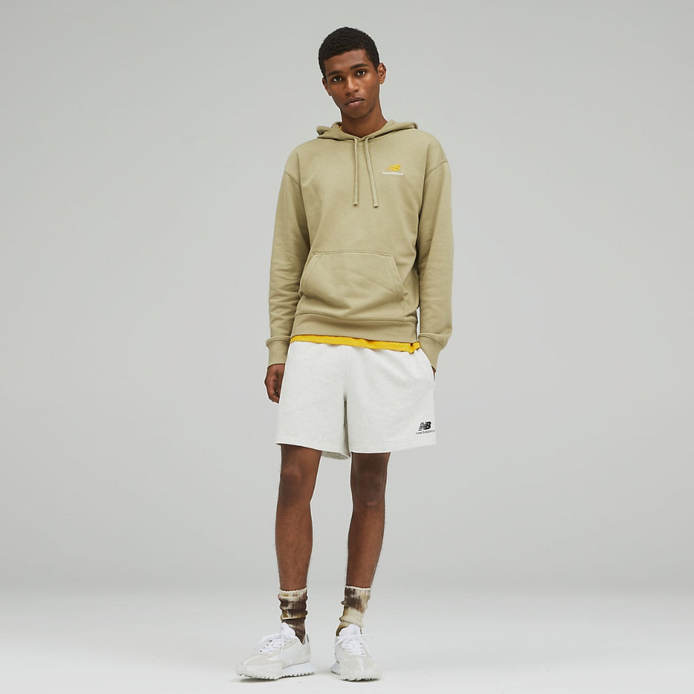New Balance U Unissentials French Terry Shorts Seasalt Heather