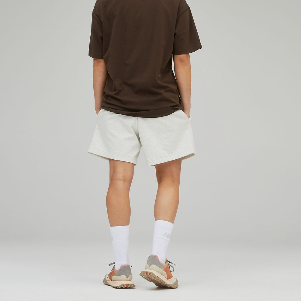 New Balance U Unissentials French Terry Shorts Seasalt Heather