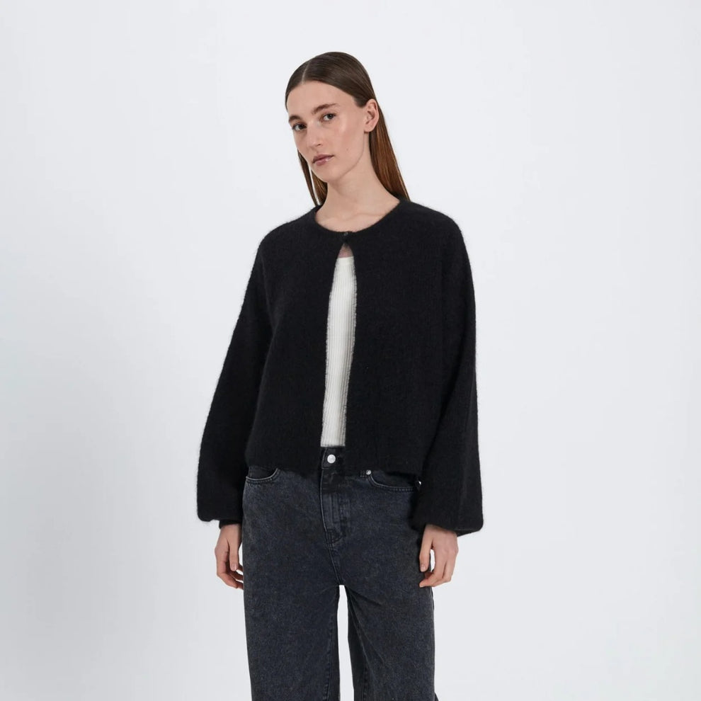 Norr W Hazina Knit Cardigan Black