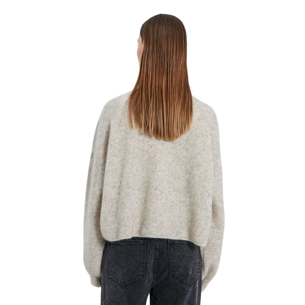 Norr W Hazina Strik Cardigan Beige Melange