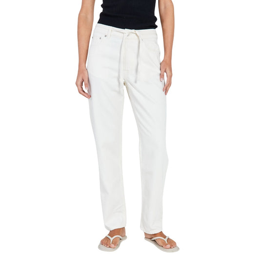 Norr W Kenzie Relaxed Belt Jeans White Wash