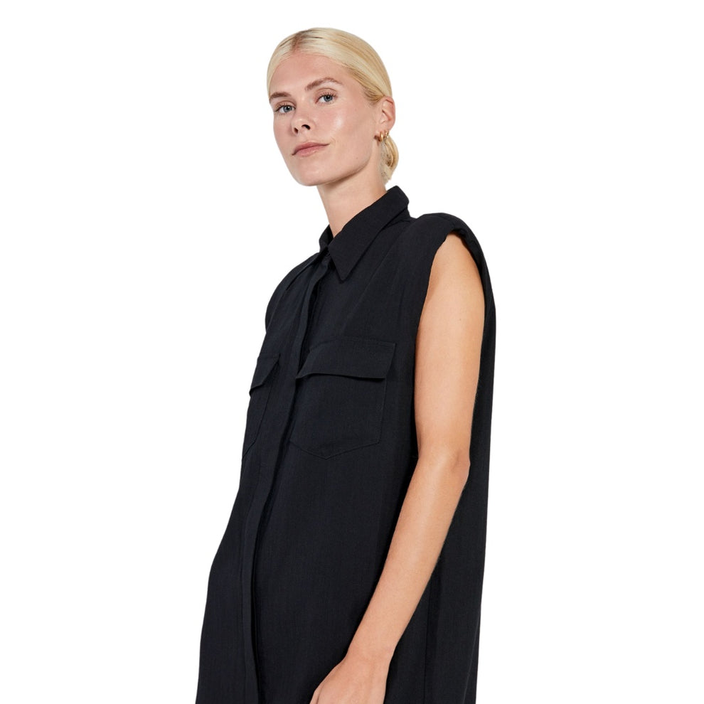Norr W Maria Skjorte Kjole Black