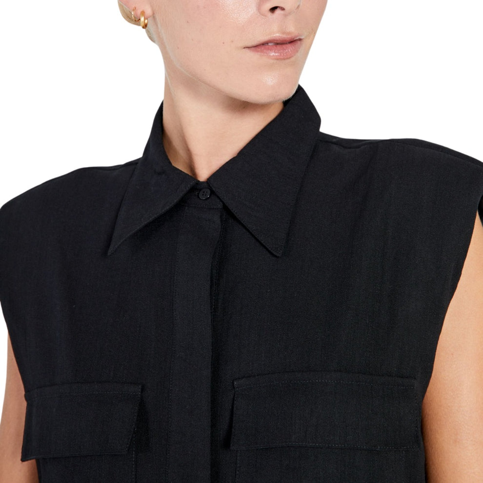 Norr W Maria Skjorte Kjole Black