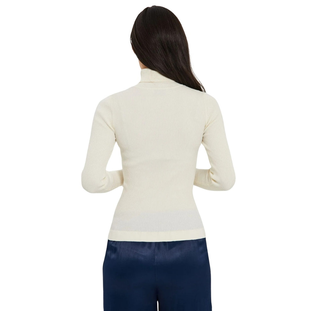 Norr W Sherry Frill Strik Top Off White