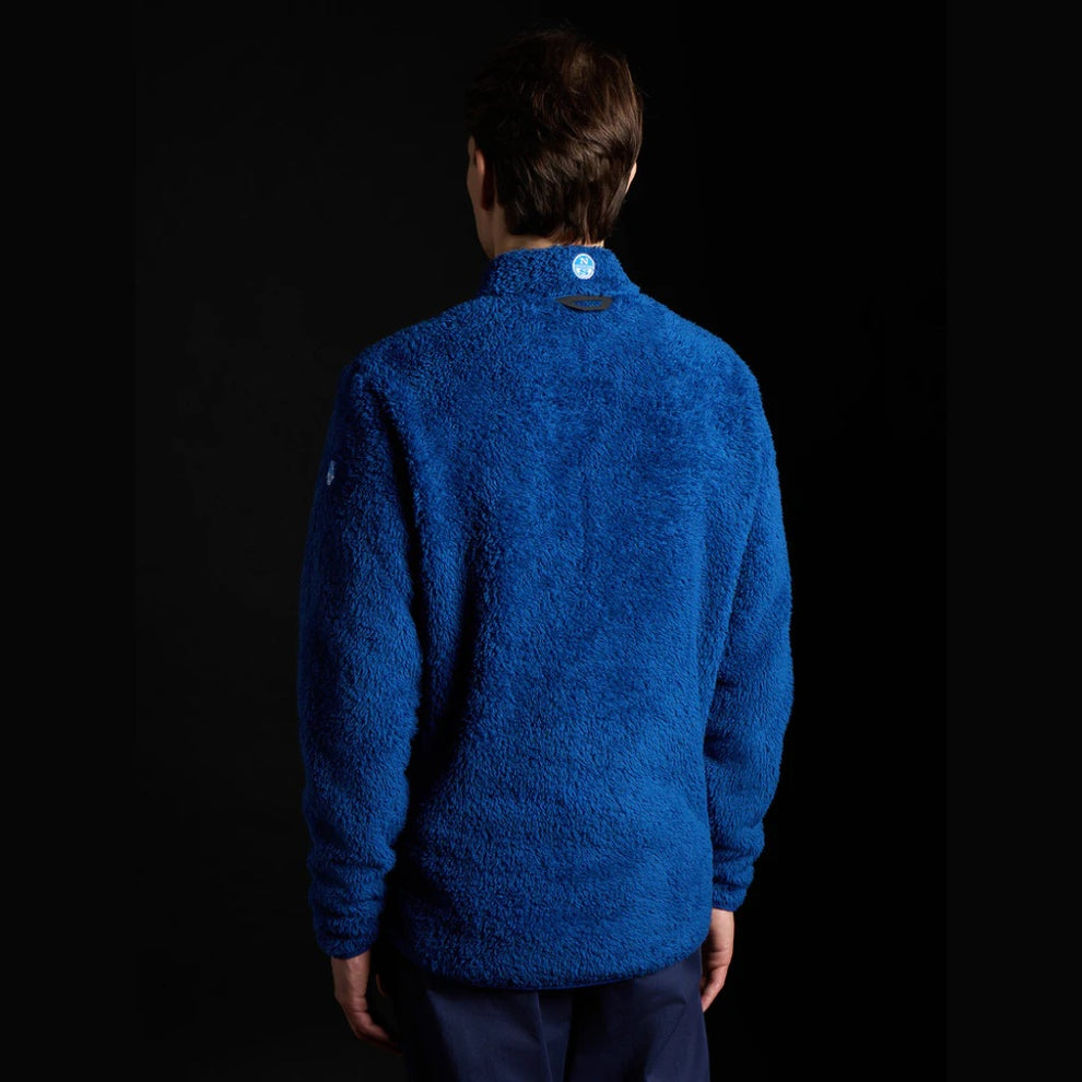 North Sails M High Loft Fleece Jakke Ocean Blue