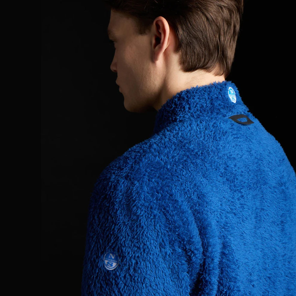 North Sails M High Loft Fleece Jakke Ocean Blue