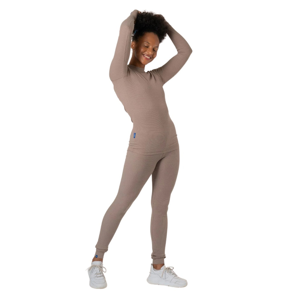 Copenhagen Cartel W OCN Weed Rib Leggings Taupe