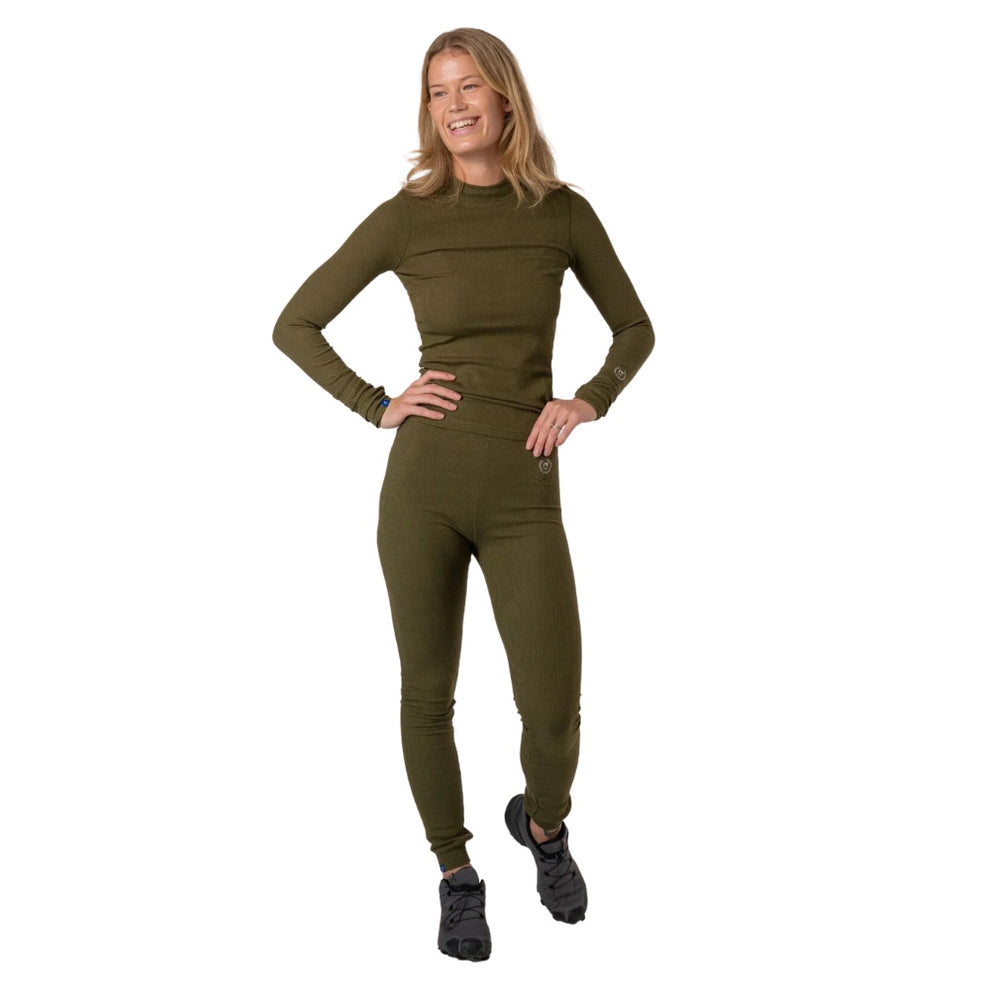 Copenhagen Cartel W OCN Weed Rib Longsleeve Army