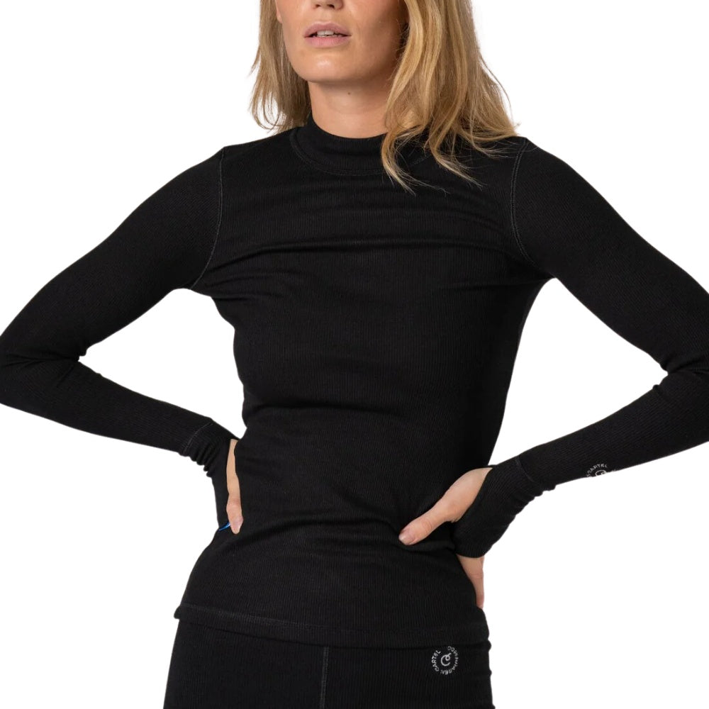 Copenhagen Cartel W OCN Weed Rib Longsleeve Nero