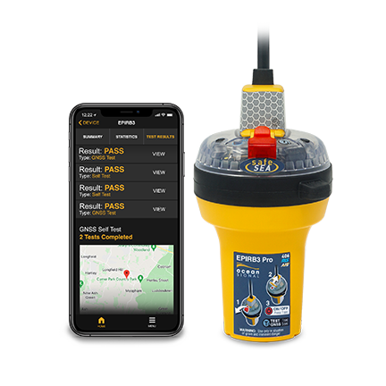 Ocean Signal SafeSea EPIRB3-PRO AUTO Cat.1 m. GPS, RLS, AIS + NFC "Float-Free" container / 702S-03933