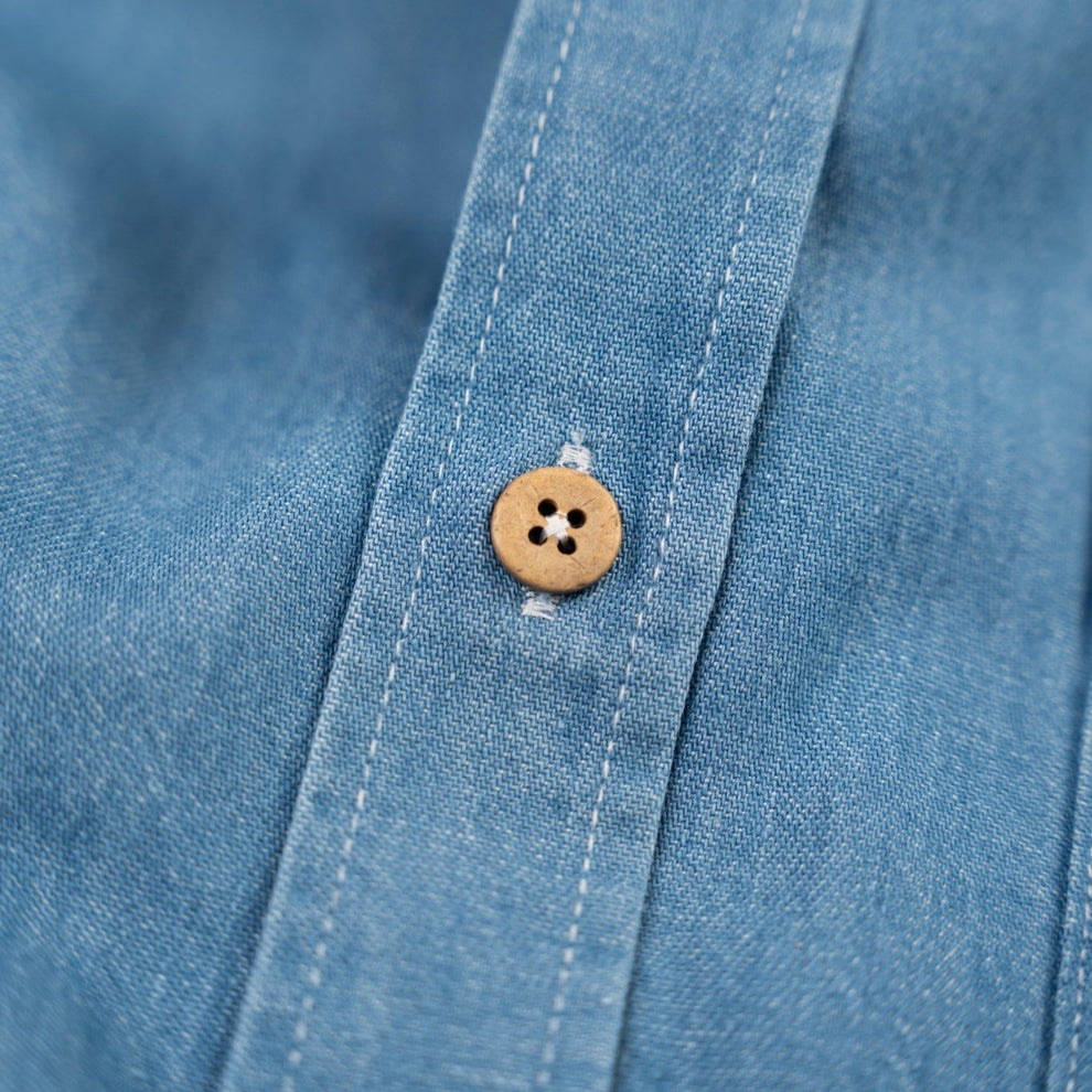 LAKOR M Organic Denim Shirt Medium Blue