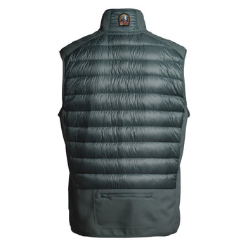 Parajumpers M Zavier Fleece Nylon Vest Green Gables