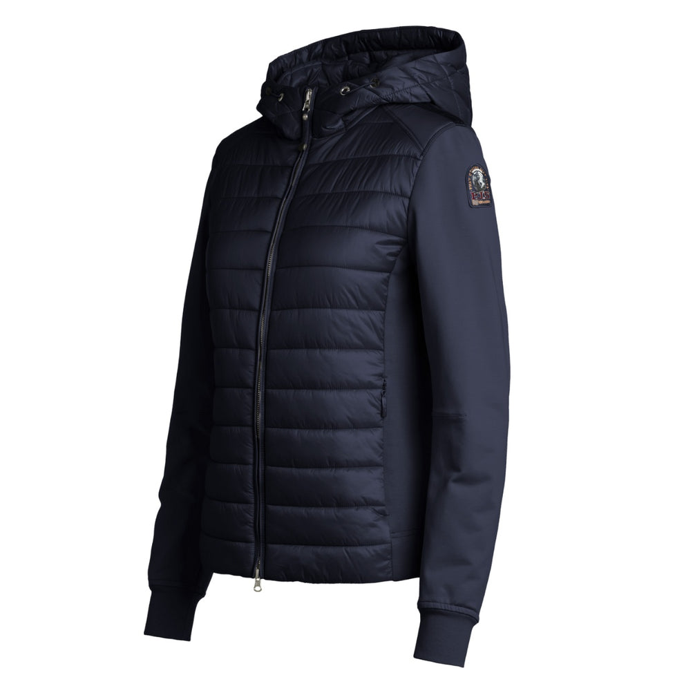 Parajumpers W Adria Fleece/Nylon Hooded Jakke Blå
