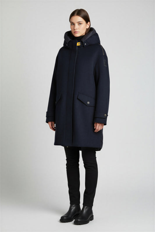 Parajumpers W Petunia Hooded Down Jacket Pencil - simple full front