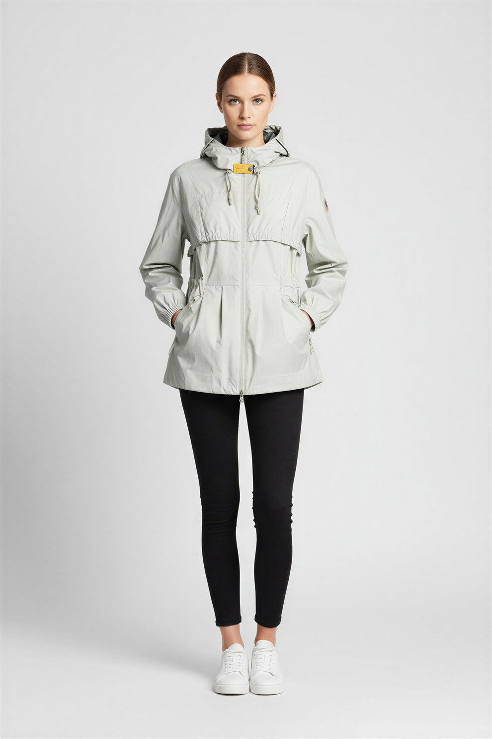 Parajumpers W Uneri Waterproof Jacket Mossy Chalk - simple full front