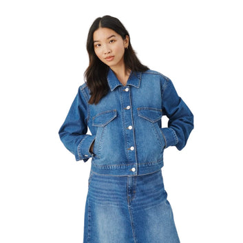 Part Two W Caimi Jakke Medium Blue Denim