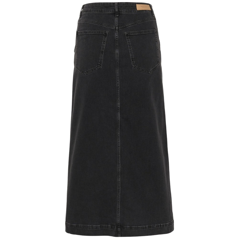 Part Two W Caliah Skirt Washed Black Denim