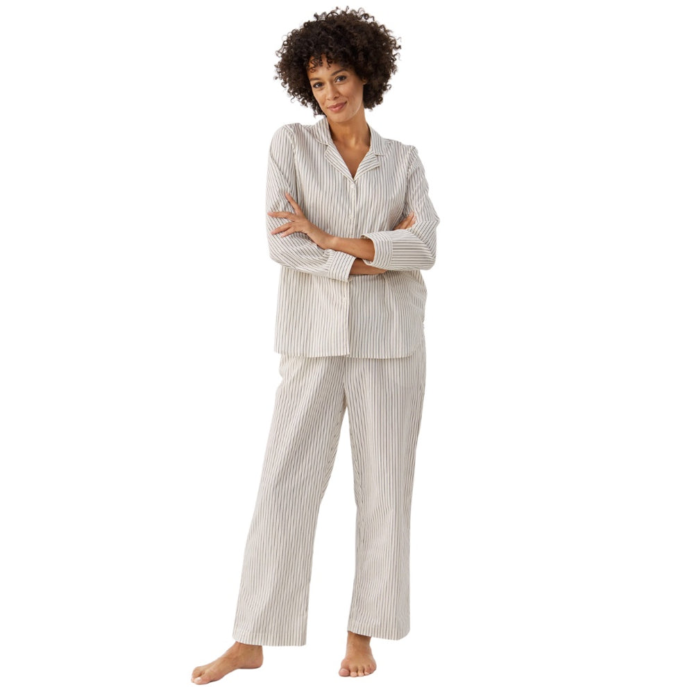 Part Two W Telma Pyjamas Dark Navy Stripe