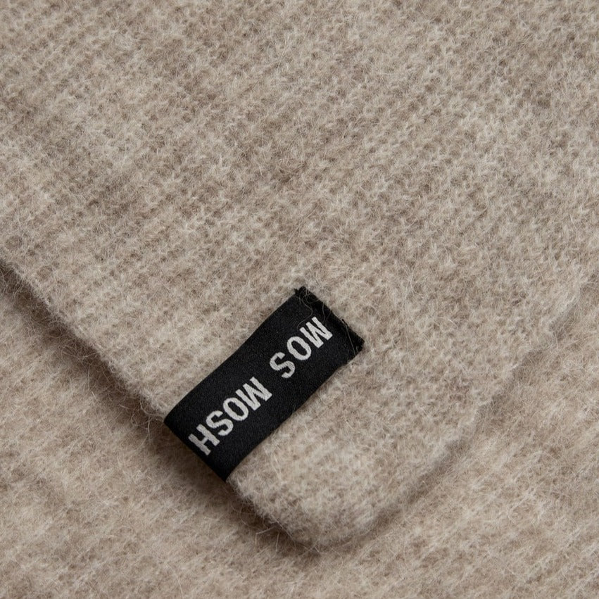 Mos Mosh W Thora Knit Scarf Feather Gray